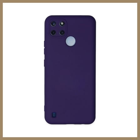 Bezos Realme C25Y Kılıf Nano içi Kadife Silikon - Mor 22