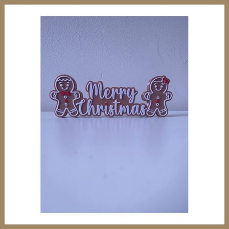 Bezos Zencefilli Kurabiye Merry Christmas Yazılı Yılbaşı Dekoratif Süs 22