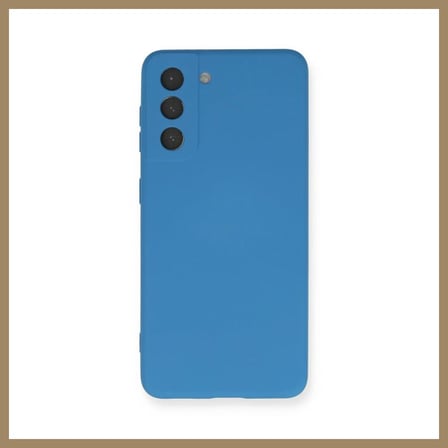 Bezos Samsung Galaxy S21 Kılıf Nano içi Kadife Silikon - Mavi 22