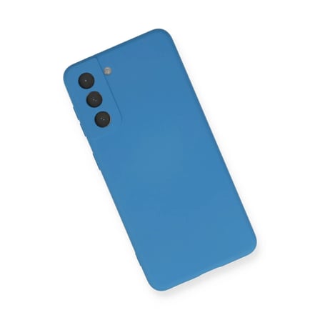 Bezos Samsung Galaxy S21 Kılıf Nano içi Kadife Silikon - Mavi 22