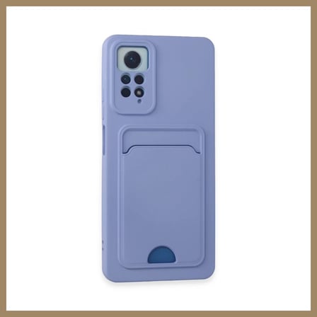 Bezos Redmi Note 12 Pro 4G Kılıf Kelvin Kartvizitli Silikon - Lila 22