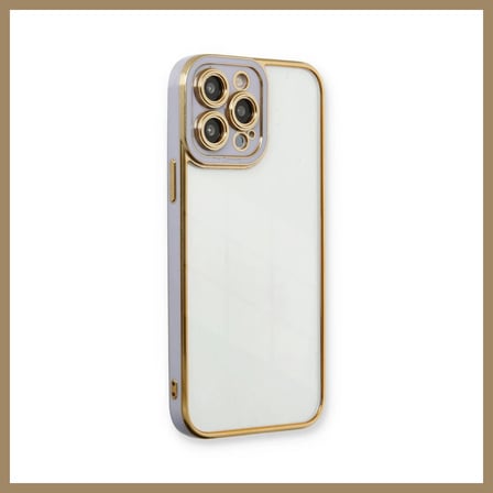 Bezos iPhone 13 Pro Max Kılıf Liva Lens Silikon - Lila 22