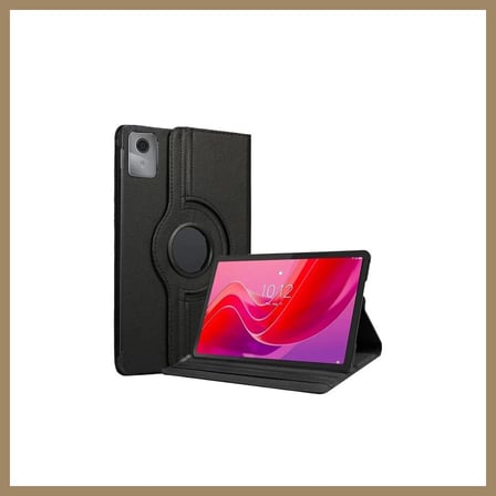 Bezos Lenovo Tab M11 TB330FU 360 Tablet Deri Kılıf - Siyah 22