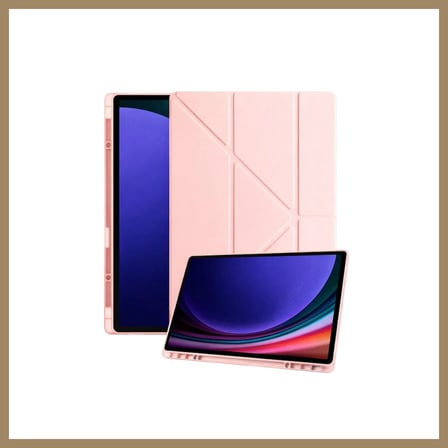 Bezos Samsung Galaxy X930 Tab S11 Ultra 14.6 Kalemlikli Mars Tablet Kılıfı - Rose Gold 22