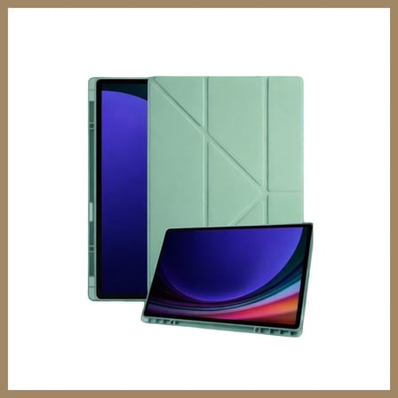 Bezos Samsung Galaxy Tab A11 Plus Kalemlikli Mars Tablet Kılıfı - Açık Yeşil 22