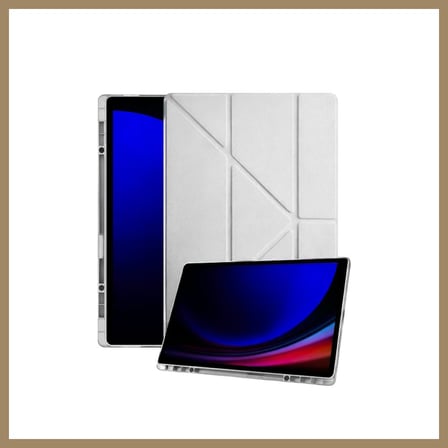 Bezos Samsung Galaxy Tab A11 Plus Kalemlikli Mars Tablet Kılıfı - Gri 22