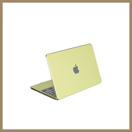 Bezos MacBook Neo Şeffaf Macbook Kapak - Yeşil 22