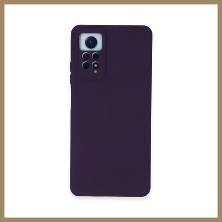 Bezos Redmi Note 12 Pro 4G Kılıf Nano içi Kadife Silikon - Mor 22