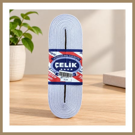 Bezos 10 m 4 cm Beyaz Paça Lastiği 22