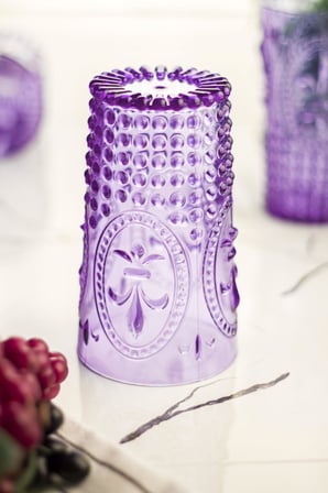 Bezos Akrilik Mor Tekli Uzun Bardak & Su Meşrubat Bardağı 750 ml ( Büyük Boy & Cam Değildir ) 22