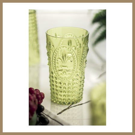 Bezos Akrilik Yeşil Tekli Uzun Bardak & Su Meşrubat Bardağı 750 ml ( Büyük Boy & Cam Değildir ) 22