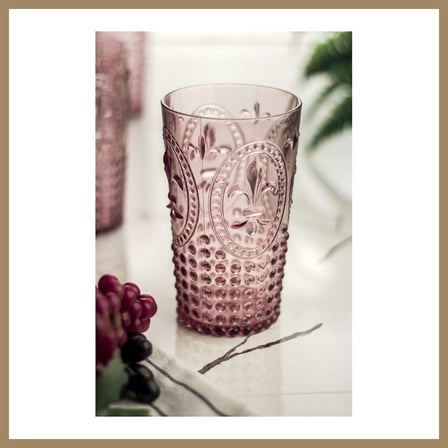 Bezos Akrilik Mürdüm Tekli Uzun Bardak & Su Meşrubat Bardağı 750 ml ( Büyük Boy & Cam Değildir ) 22
