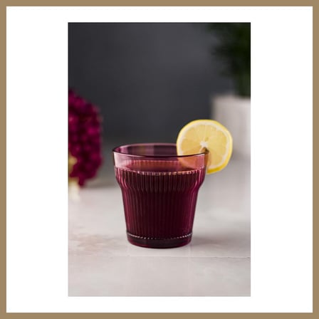Bezos Akrilik Mürdüm Tekli Kısa Bardak & Su Meşrubat Kahve Yanı Bardağı 300 ml ( Cam Değildir ) 22