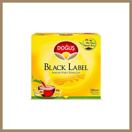 Bezos Black Lab 100lu Bardak Poşet 22