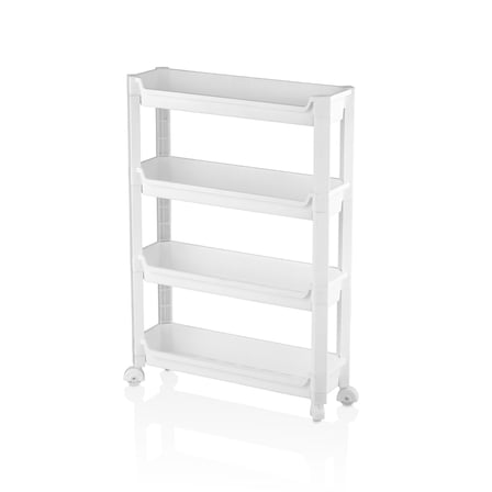 Bezos 4 Katlı Tekerlekli Sepet Organizer Raf 465x145x670mm 22