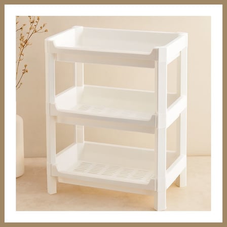 Bezos 3 Katlı Geniş Sepet Organizer Raf Ünitesi 510x205x685 mm 22