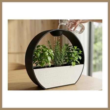 Bezos 3D Baskı Kendinden Sulamalı Dekoratif Saksı - Otomatik Sulama Sistemli Modern Bitki Saksısı 22