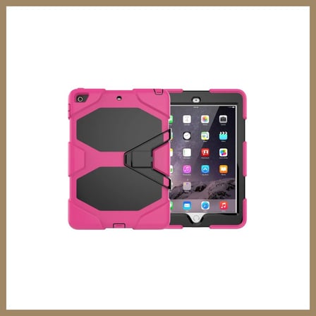 Bezos iPad 5 Air 9.7 Kılıf Griffin Tablet Kapak - Pembe 22