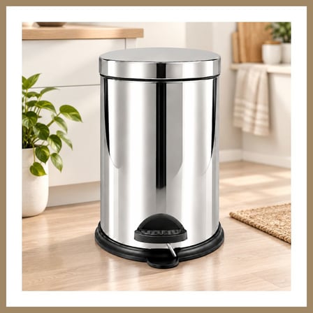 Bezos 12 L Metal Pedallı Çöp Kovası 22