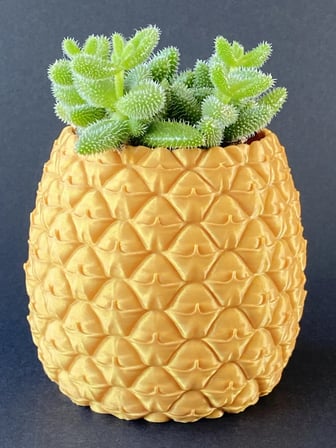 Bezos 3D Baskı Ananas Formlu Saksı ve Kalemlik Kabartma Dokulu Sukulent Saksısı Masaüstü Bitki ve Kalem Tutucu 22