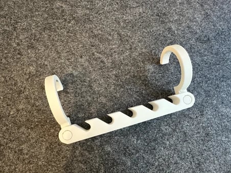 Bezos 3D Baskı Katlanabilir Sihirli Askı Genişletici Dolap Yer Kazandıran Kancalı Askı Düzenleyici Beyaz 22