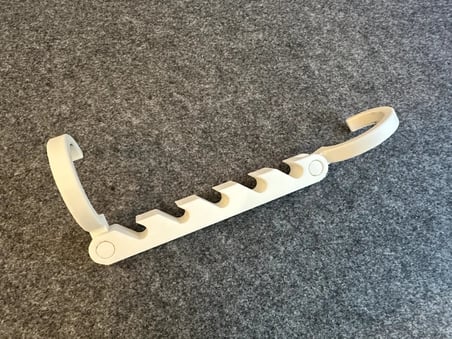 Bezos 3D Baskı Katlanabilir Sihirli Askı Genişletici Dolap Yer Kazandıran Kancalı Askı Düzenleyici Beyaz 22