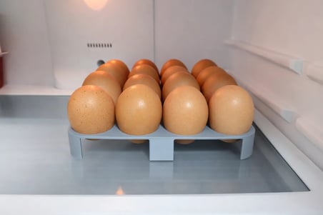 Bezos 3D Baskı 16'lı Yumurtalık Buzdolabı İçi Yumurta Rafı Düzenleyici Yumurta Tutucu Gri 22