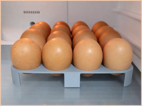 Bezos 3D Baskı 16'lı Yumurtalık Buzdolabı İçi Yumurta Rafı Düzenleyici Yumurta Tutucu Gri 22