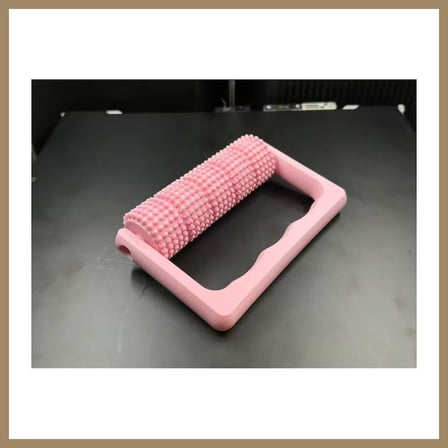 Bezos 3D Baskı Tutamaklı Masaj Rulosu Bacak Ayak ve Sırt Masaj Aleti Dikenli Yüzeyli El Masaj Rulosu Pembe 22