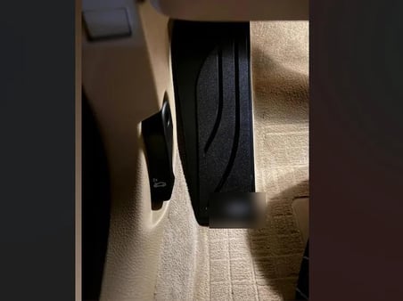 Bezos 3D Baskı Araç İç Ayak Dayama Pedalı Yedek Parça Oto Sol Direksiyon Ayak Dinlendirme Pedalı Siyah 22