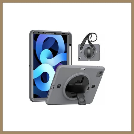 Bezos iPad Pro 11 (2020) Kılıf Strap-C Otterbox Tablet Kapak - Gri 22