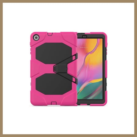 Bezos Samsung Galaxy T510 Tab A 10.1 Kılıf Griffin Tablet Kapak - Pembe 22