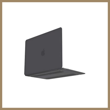 Bezos Macbook Pro 13 2021 Macbook Buzlu Kapak - Füme 22