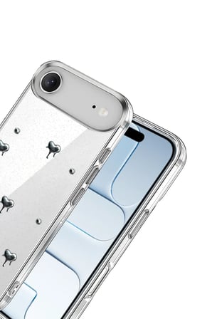Bezos iPhone 17 Uyumlu Air Uyumlu Fiyonk Desenli Kapak - Desen 1 22