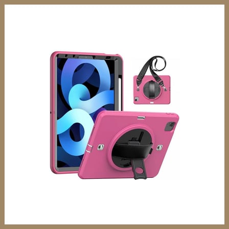 Bezos iPad Pro 11 (2020) Kılıf Strap-C Otterbox Tablet Kapak - Pembe 22