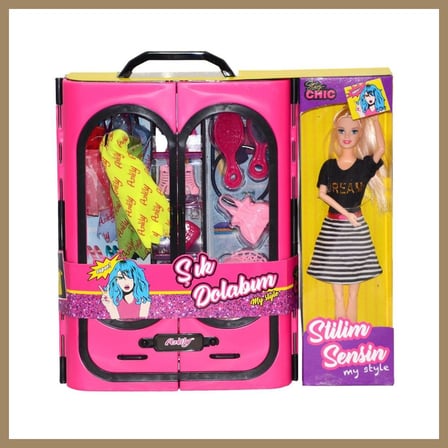 Bezos 02441 Anlily Bebek ve Elbise Dolabı 22