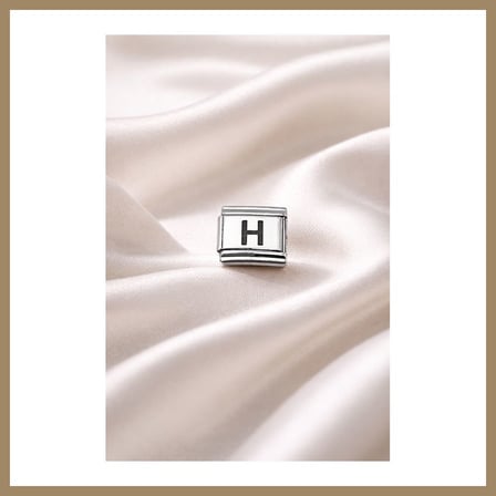 Bezos H Harf Charm , Çelik Bileklik Aksesuarı , Kişiye Özel Harf Modülü , Minimal & Şık Tasarım 22
