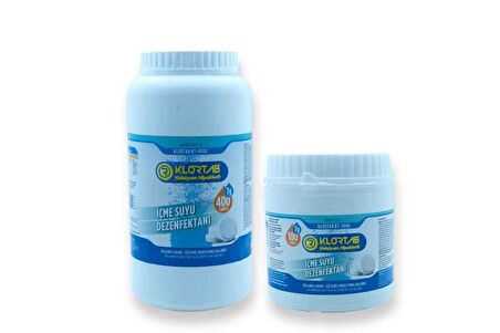 İÇME ve KULLANIM SUYU DEZENFEKTANI 7Gr/400ADET - KLORTAB KALSİYUM HİPOKLORİT 7Gr/400ADET