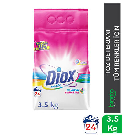 Di̇ox çamaşır Detarjanı Mati̇k Renkli̇ler 3,5 Kg Paket (4 Adet)