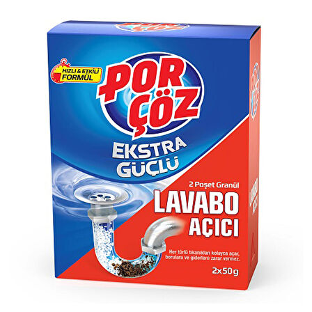 Porçöz Lavabo Açıcı Granül 2x50 G