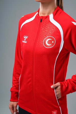 Hummel Target Milli Takım Kamp Eşofman Üstü Kırmızı