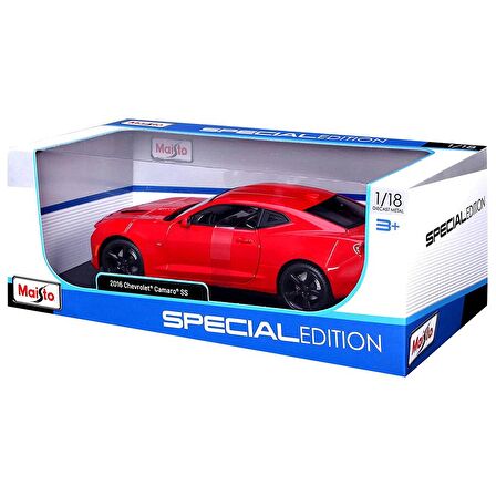 Maisto 1:18 2016 Chevrolet Camaro SS Model Araba - Kırmızı 