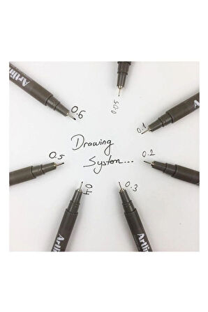 Teknik Çizim Kalemi 0.7 Mm Siyah 1 Adet Drawing Teknik Çizim Kalemi