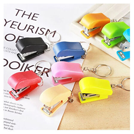 Kangaro Super Mini Stapler with Key Chain Açık Mavi
