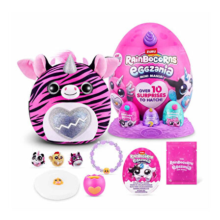 Rainbocorns Mini Eggzania Sürpriz Peluş Beyaz Boynuz 9296