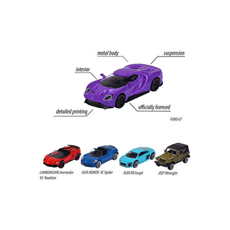 Majorette Street Cars 5Li Araba Model-4 212053166