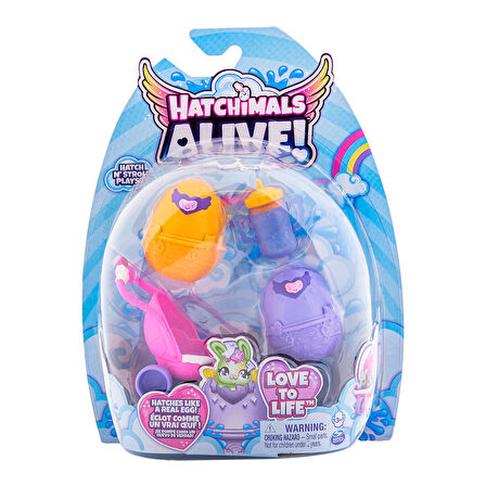 Hatchimals Alive Hatch N' Stroll Oyun Seti V2 Mor-Sarı 6067741