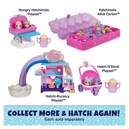 Hatchimals Alive Hatch N' Stroll Oyun Seti V2 Pembe-Sarı 6067741