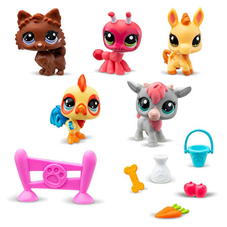 Littlest Pet Shop Minişler 5'li Figür Seti S1 Minişler Çiftlikte S01005103