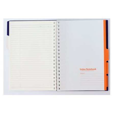 Morning Glory 8000 Index Çizgili Defter 26,2x19,1 cm Siyah 11210-88730